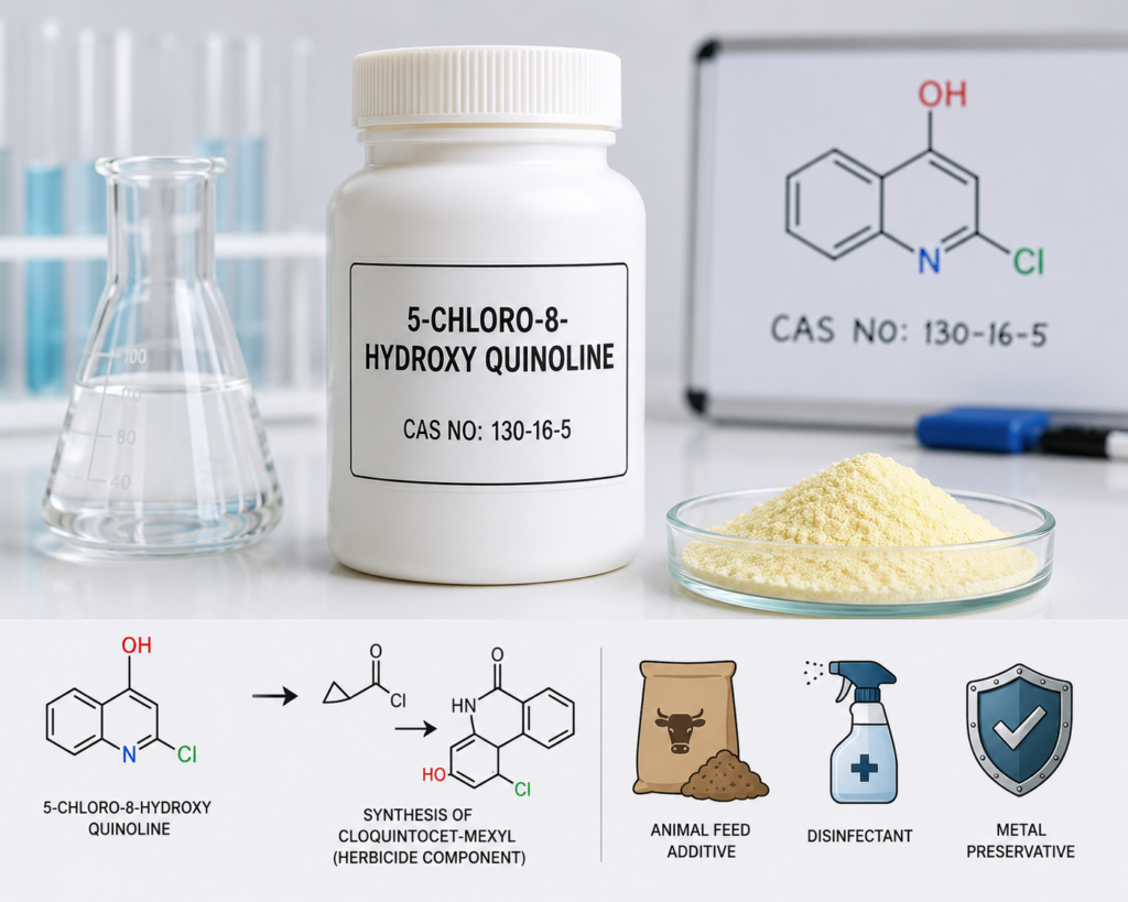 5 chloro 8 hydroxy quinoline, cas no130 16 5
